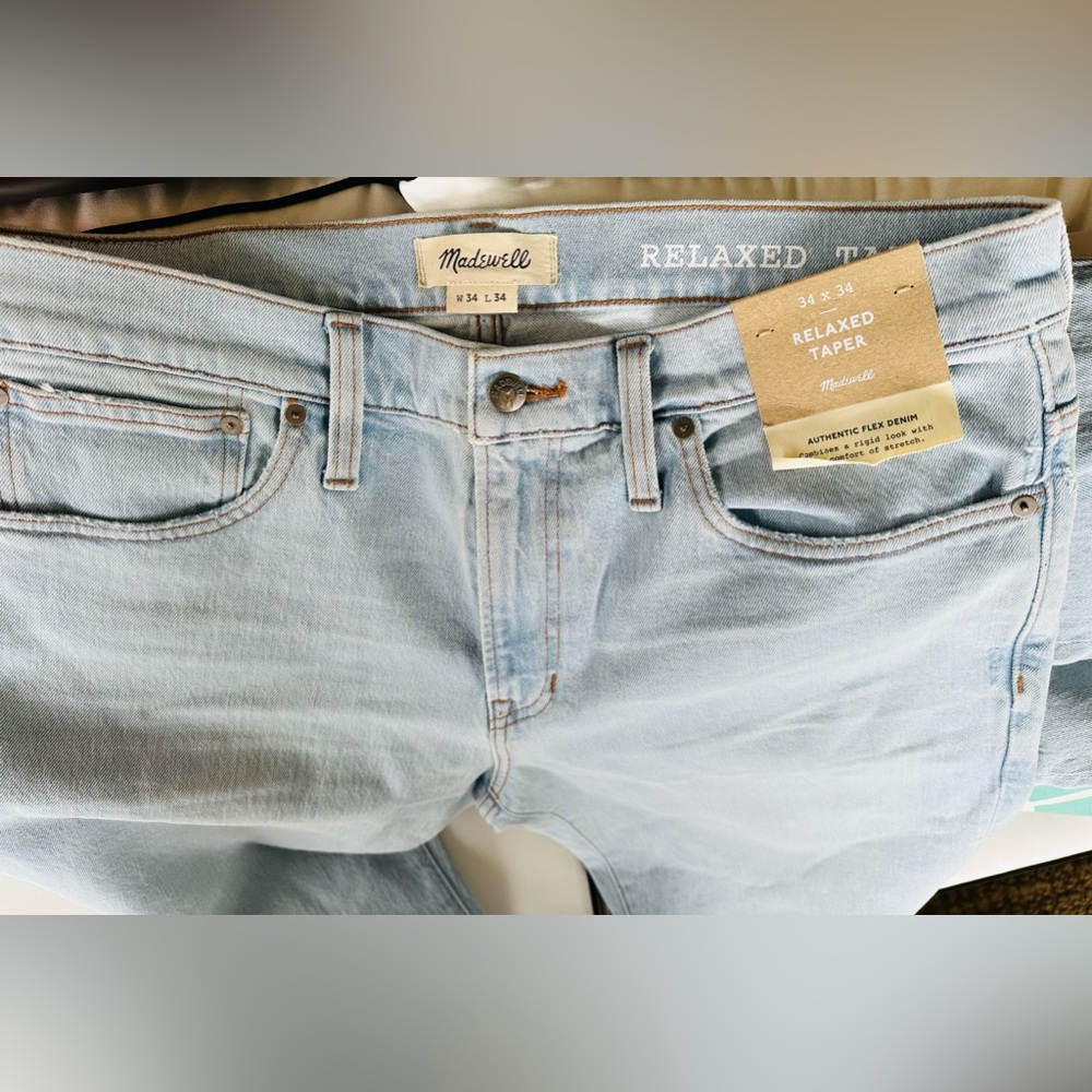 Madewell Relaxed Taper Jeans W34x L34.NWT